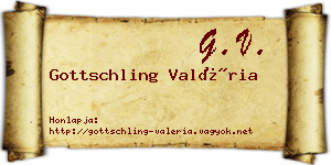 Gottschling Valéria névjegykártya
